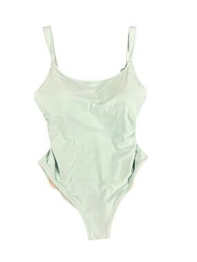 Vintage J Crew Light Blue One Piece Swimsuit Size 8
